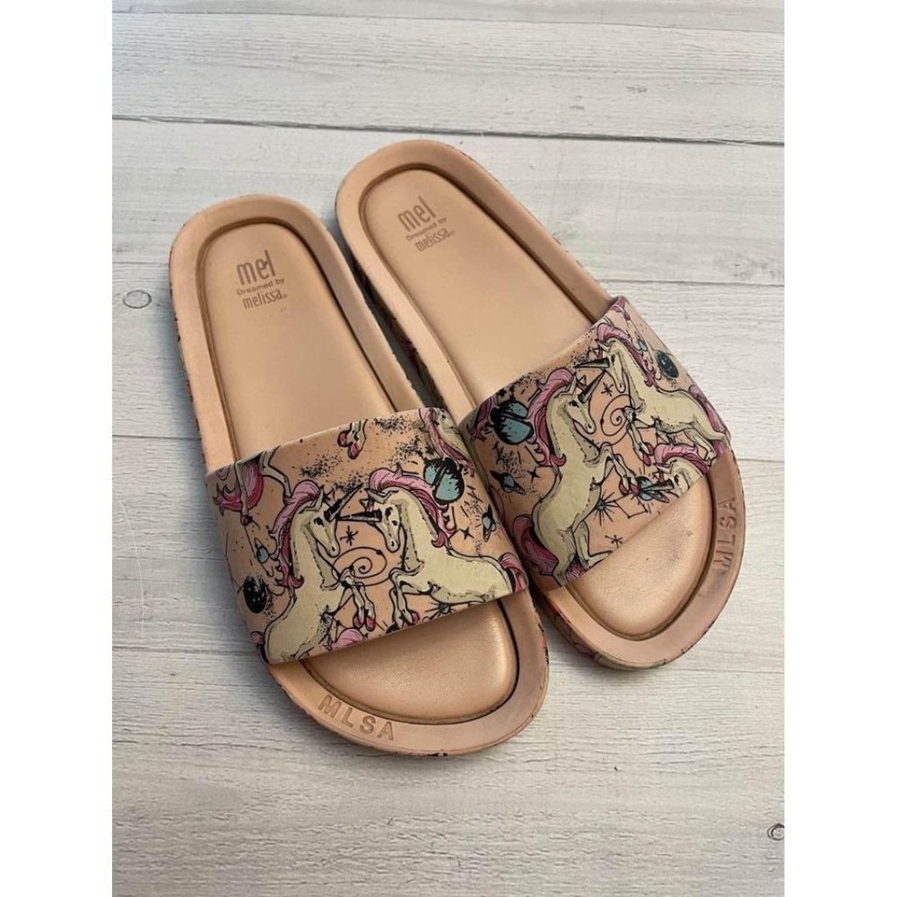 Mel by Mini Melissa Unicorn slides size 4